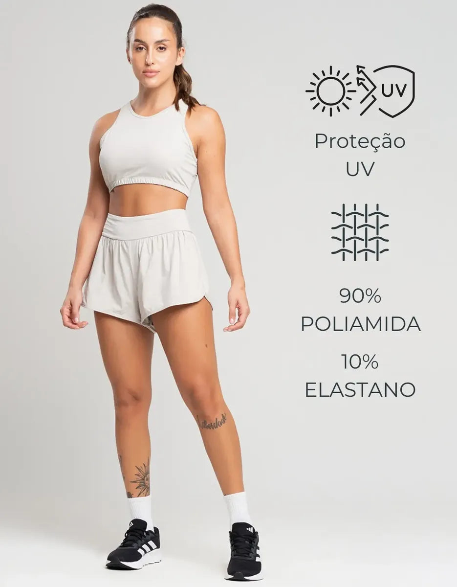 Conjunto Fitness Top Short Roupa Academia Feminino Treino