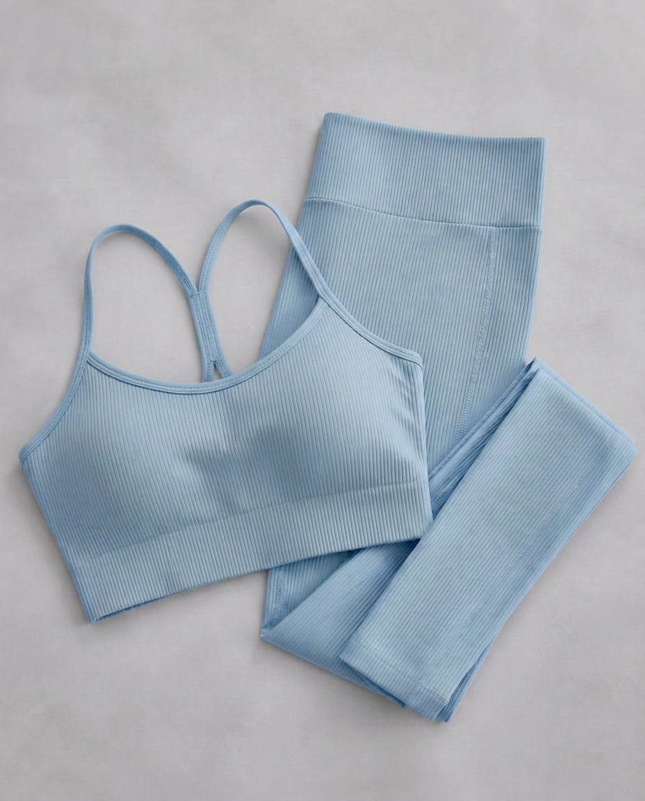 Conjunto Fitness Canelado NANO — Top + Legging