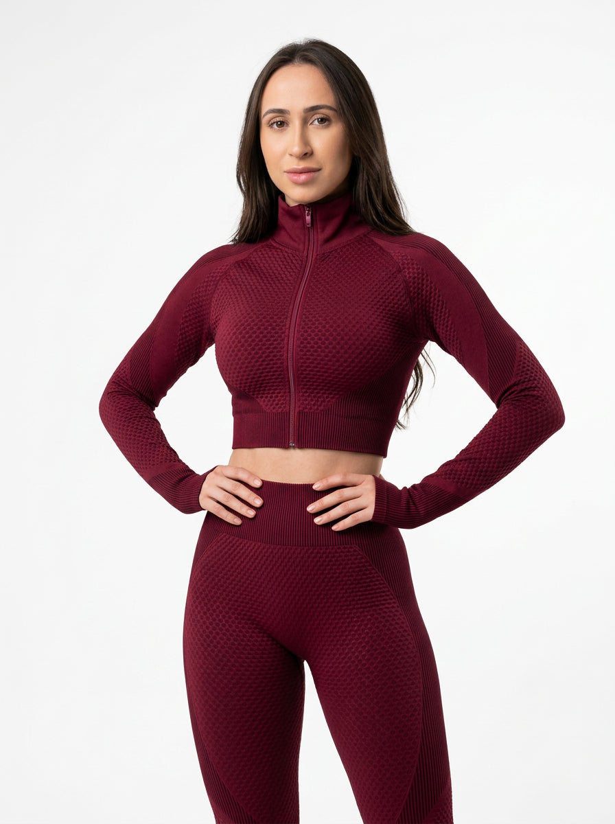 Conjunto Fitness Vinho